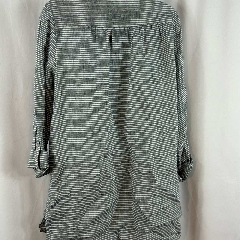 Artisan Ny Striped Button Front Collared Shirt Dr… - image 4